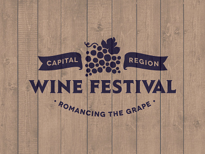 Romancing the Grape event festival grapes identity logo wine