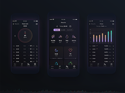 Fit Mobile app application design interactive mobile app ui ux