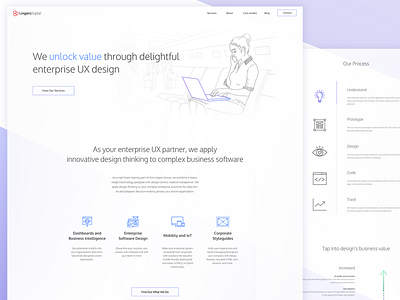 LingaroDesign Layout design landing page layout ui ux