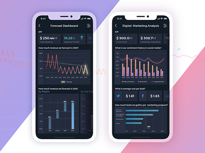 Data Analysis Report App app application design interaction mobile mobile app report ui ux