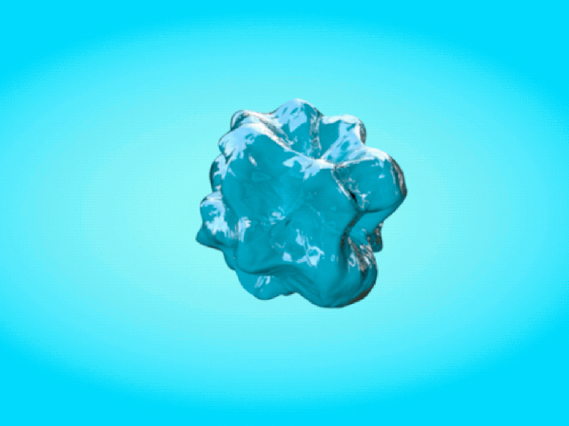 Water Effect animation 3d animation c4d design effect gif interactive render simulation ui