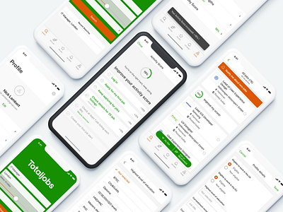 Totaljobs app (iOS) application design interface design ios ios app mobile app ui user interface user interface design ux