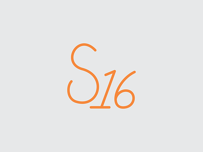 S16 Monoline Script logo monoline type
