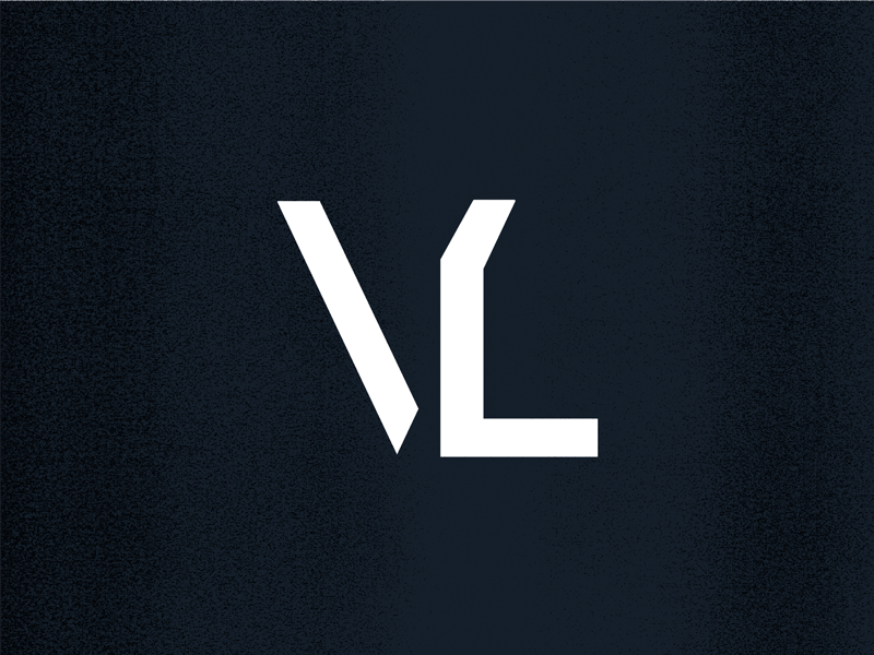 VL Brand Mark brand branding design gif initials l logo logomark monogram typography v