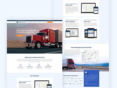 Website for a Fleet Management Company creative design innovation layout theme ui ux web web design web development website website design wordpress