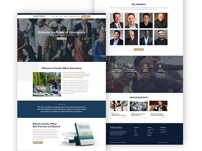 Website of a Family Office Association creative design layout theme ui ux web design web development website wordpress