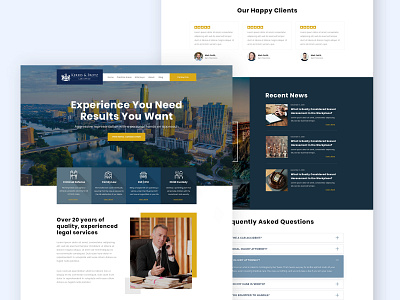 Website of a Law Firm creative design law firm layout theme ui ux web design web development website wordpress