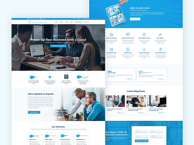 Website of a Salesforce Consulting Company creative design layout salesforce theme ui ux web design web development website wordpress