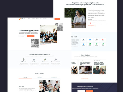 Website for a Customer Service... Service creative customer service customer support design layout theme ui ux web design web development website