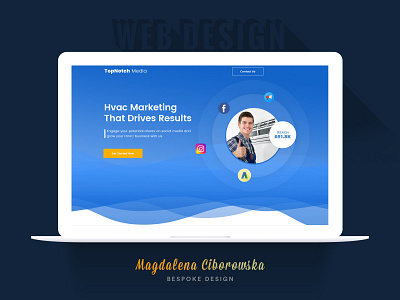 HVAC Marketing Website creative design hvac layout marketing theme ui ux web design web development website