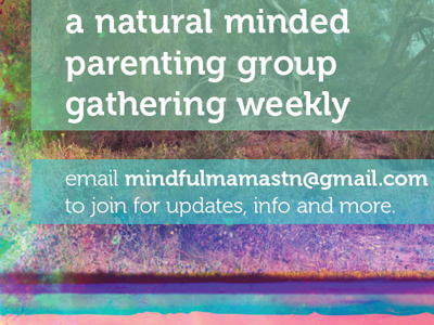 Mindful Mamas TN Promo Poster library of congress natural non profit parenting poster