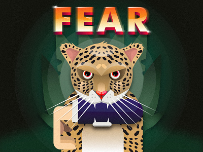 Fear animal art character design illustration letter logo postcard ui ux