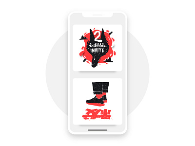 Phone art design icon illustration invite logo ui ux