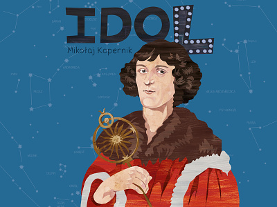 Nicolaus Copernicus - Idol character design digital art illustration nicolaus copernicus