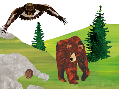 The Bear animal art book books character children cover digital illustration nature