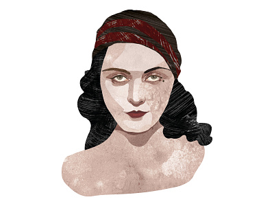 Pola Negri art digitalart illustration portrait