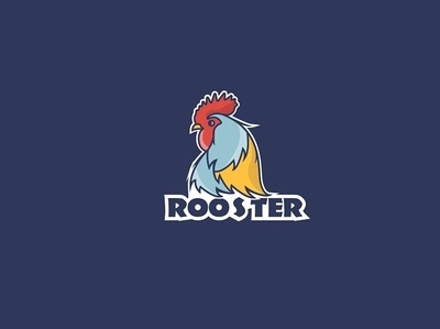 Rooster Logo animation creative creative design cute art cutelogo design flat illustration logo lovely minimalism nature illustration rooster roosterlogo vector web