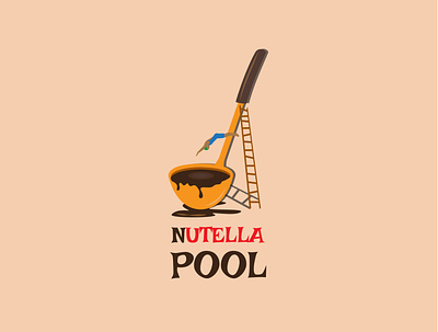 Choco pool animation branding choco chocolate creative creative design design flat illustration jumping logo nutella pool vector web