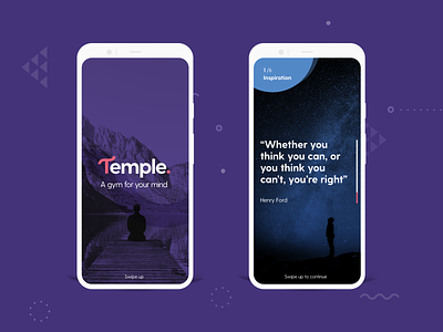 Temple Prototype mobile app prototype pwa ux