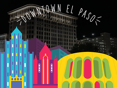 Snapchat Geofilter for Downtown El Paso, TX architecture city downtown el paso filter geofilter skyline snapchat texas