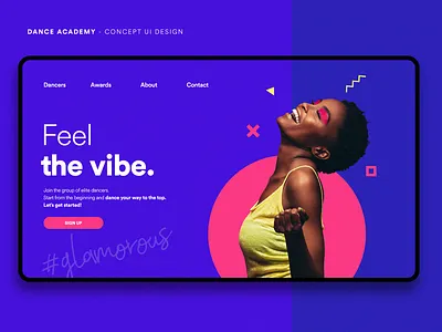 Dance Academy - Concept UI Design dance dancer dancers design minimal one page onepage ui ui ux ux web website