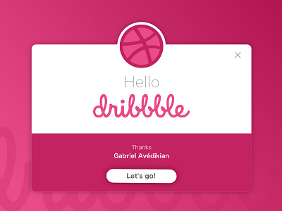 Hello Dribbble! debut dribbbler first shot ui ux