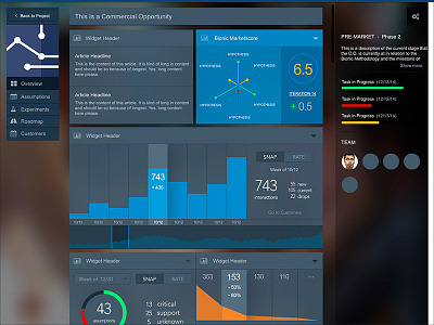 Overview Dashboard concept