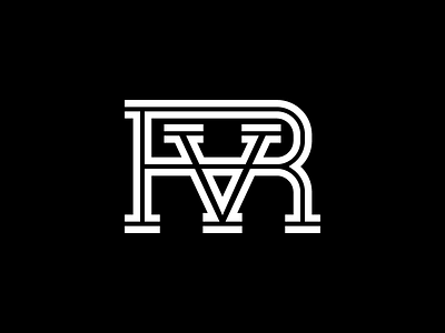 RV logo monogram typography