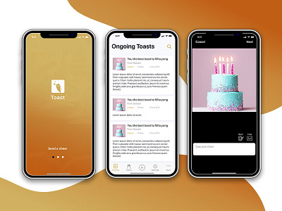 Toast Memories app design app mockup iphone 11 iphone x project toast toast memories app design ui design