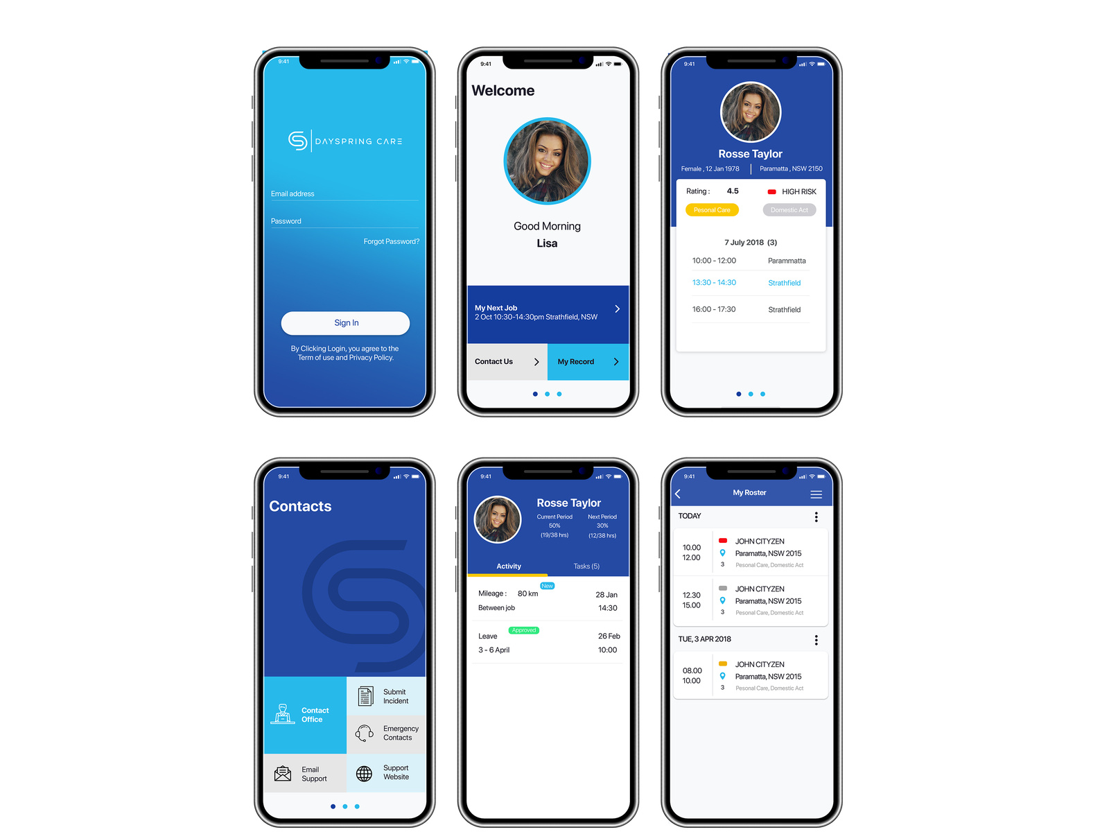 Dayspring app design by Ana Natalia on Dribbble