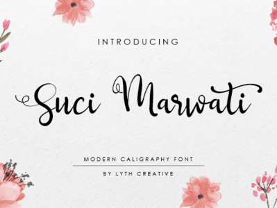 Suci Marwati calligraphy classic font font collection font design logo logotype design modern font wedding invitation