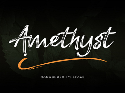 Amethyst Brush Font brush font font hand lettering handbrush handlettering lettering modern calligraphy font script font
