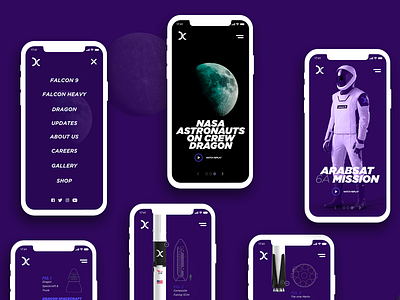 SPACE X - Mobile responsive