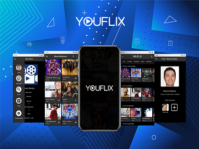 Youflix app design design app figmadesign logo mobile product design prototype ui ux