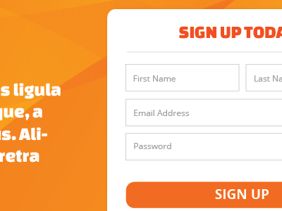 MSGA Site headers login sign up ui ux web web design