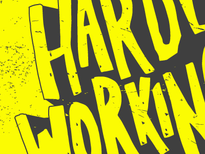 Hardly Working bright doodles friday lettering sharpie type