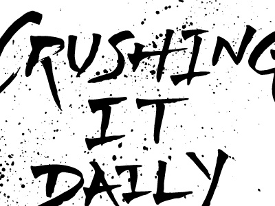 Crushing it doodles lettering pilot