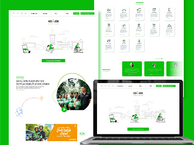 Gojek Landing Page Redesign