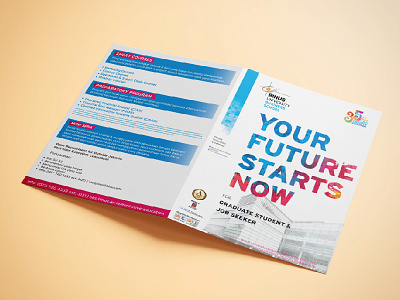 BBS Brochure Cover binus brochure layout leaflet print print design school