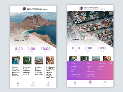 Kemenpar Mobile Web Redesign app indonesia tourism travel ui ui design web