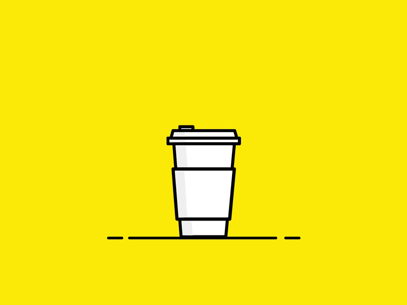 Coffe Cup animation coffee cup gif motion graphics vector