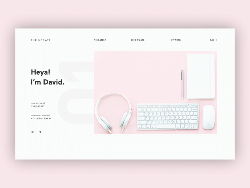 Landing Page animation debut debut shot design gif hello dribbble landing layout ui ux web website