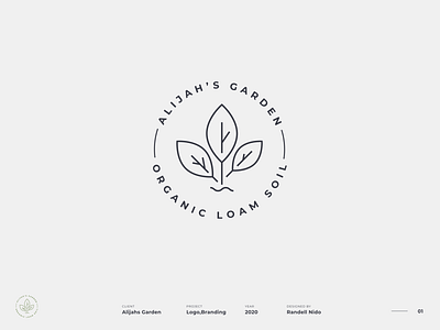 Alijah's Garden Logo Design brand design branding garden graphicdesign logo logodesign logotype ui