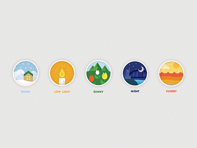 Weather And Light icon illustration