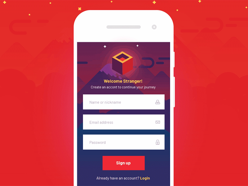 Daily UI challenge #001 — Sign Up