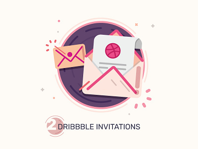 Dribbble Invitations x2