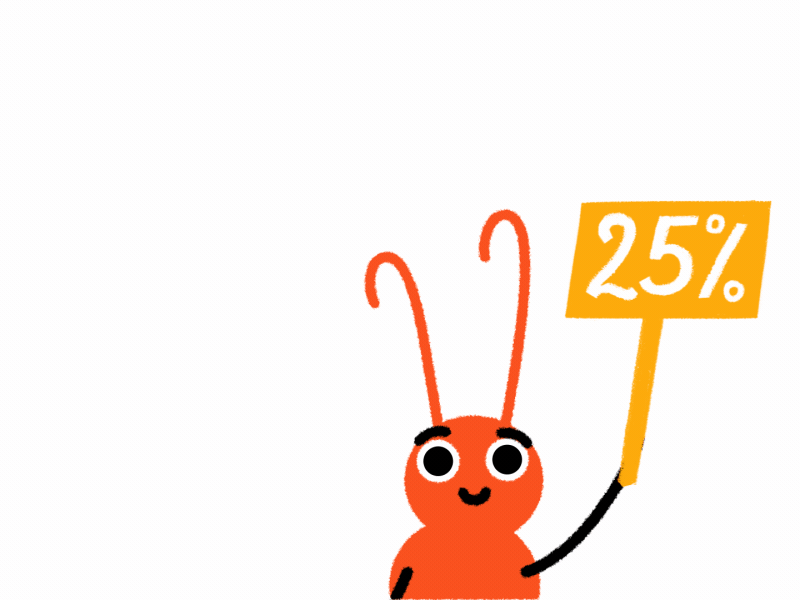 Little ant - Talkable 2d ae after effects animation character design frame by frame gif illustration motion design
