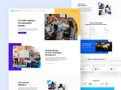 Paper Switch - Agency Landing Page