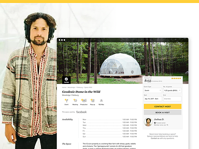 Splacer airbnb book checkout clean contact form design system event page events flat host icons interior design landing page landing page ui minimal order ui uiux ux yellow