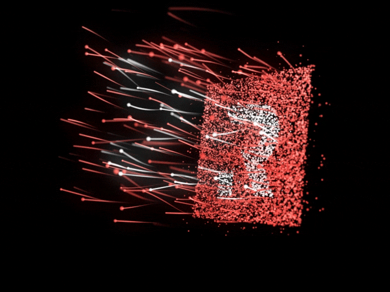 Hello Redscarf ae animation gif hello logo particle shot ui